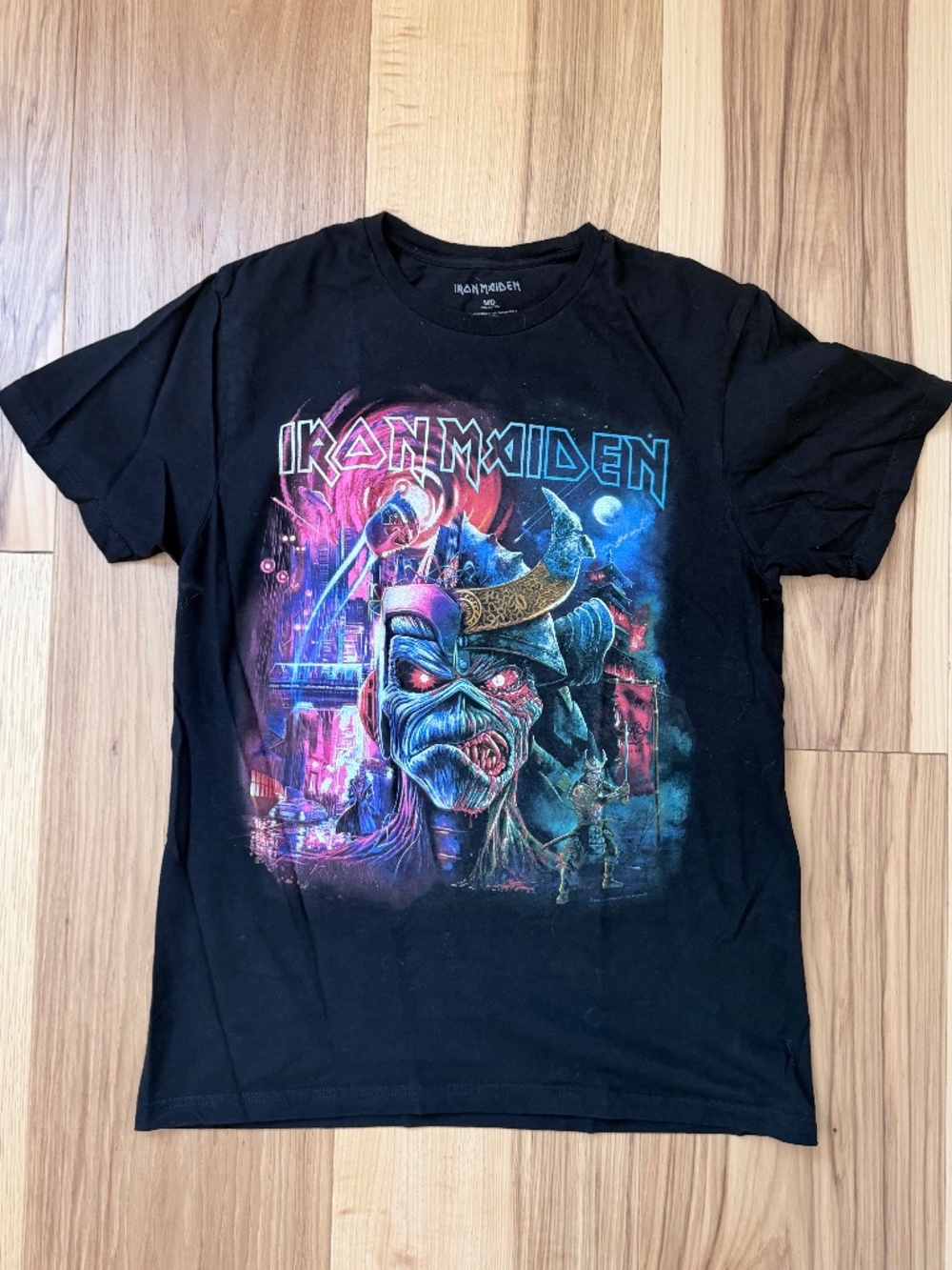 Iron Maiden The Future Past World Tour 2024 Band T Shirt Medium Black Eddie